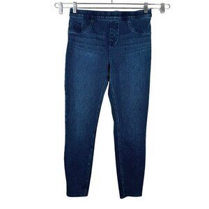 Spanx Jean-ish Ankle Leggings skinny‎ Twilight Rinse blue sz L